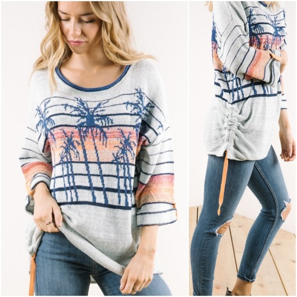 Free People Sweaters - Free People Palm Breeze Cinch Sweater Tunic NWT